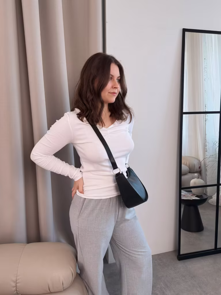 Жіноча сумка Simona чорна з екошкіри - Зображення 6